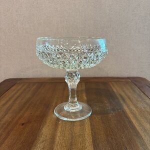 Indiana Glass Diamond Point Clear Compote